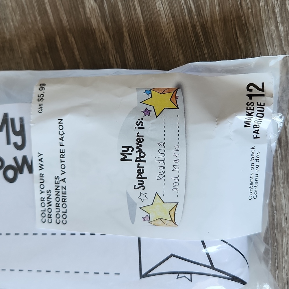 School Supplies Teachers: Color Your Way Crowns Makes 12 Paper Crowns NWT